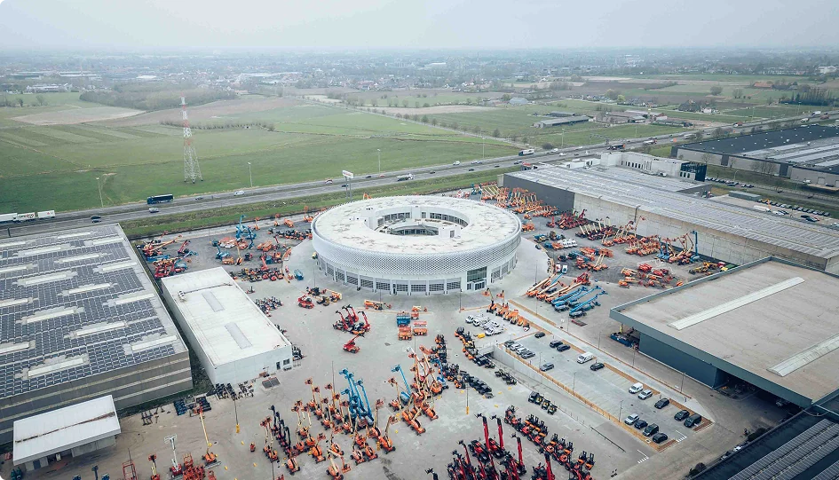 Industriegebouw met voegwerk van Cammaert